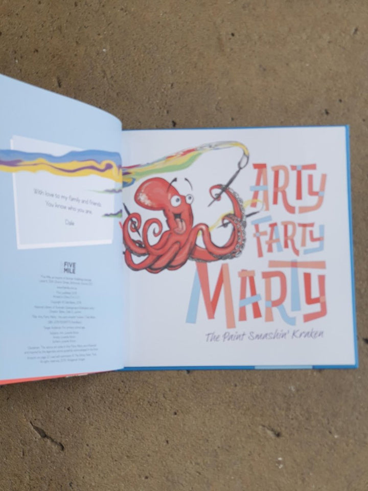 Arty Farty Marty by Dale Baker (Signed Copy) | Kids Book by Geelong Author - Book - Book - Jade and May