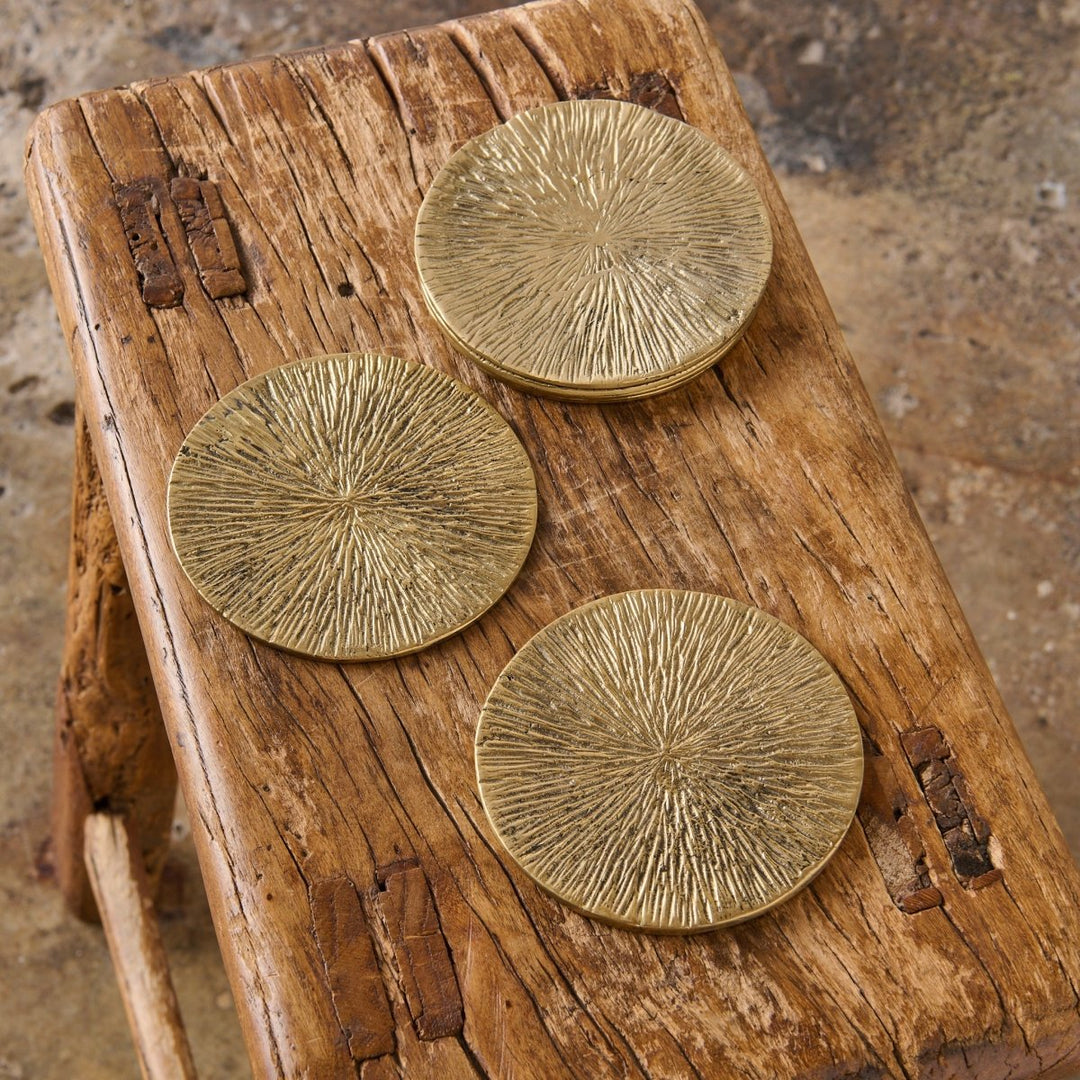 Brass Coasters - Jade and May - Brass - Jade and May