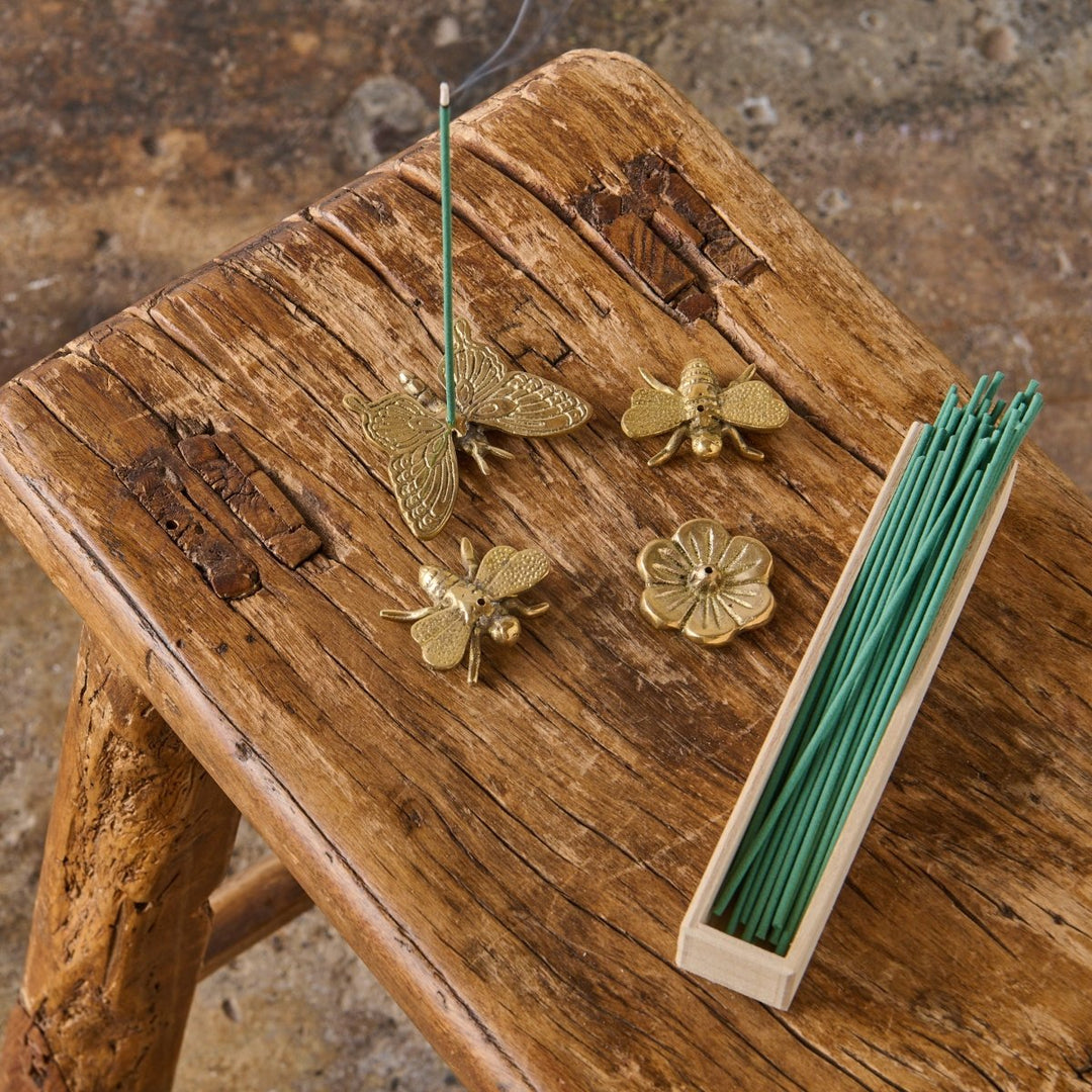 Brass Incense Holder | Flower - Jade and May - Incense - Jade and May