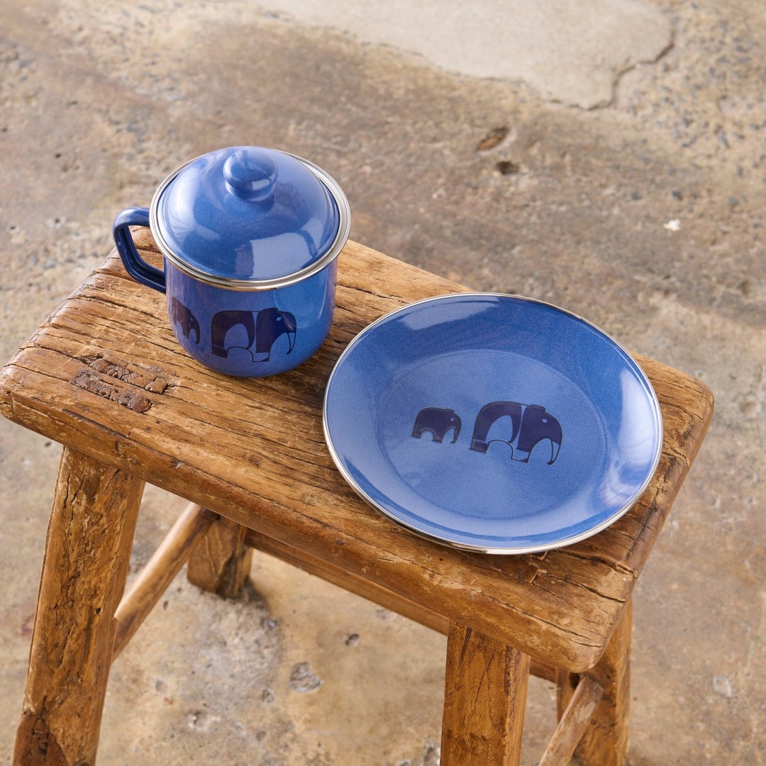 Elephant Bundle - Enamel Mug & Plate - Jade and May - Enamel - Jade and May