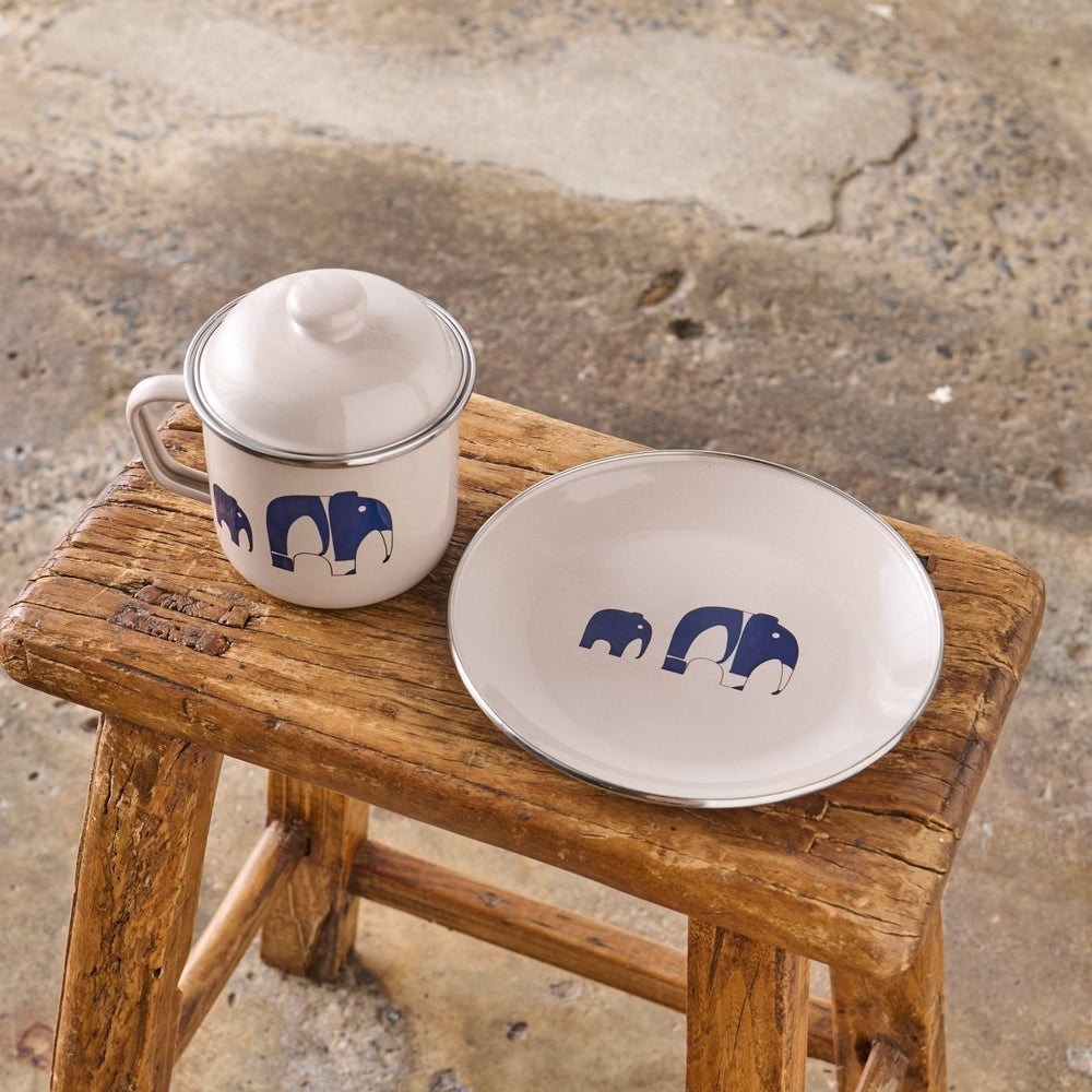 Elephant Bundle - Enamel Mug & Plate - Jade and May - Enamel - Jade and May