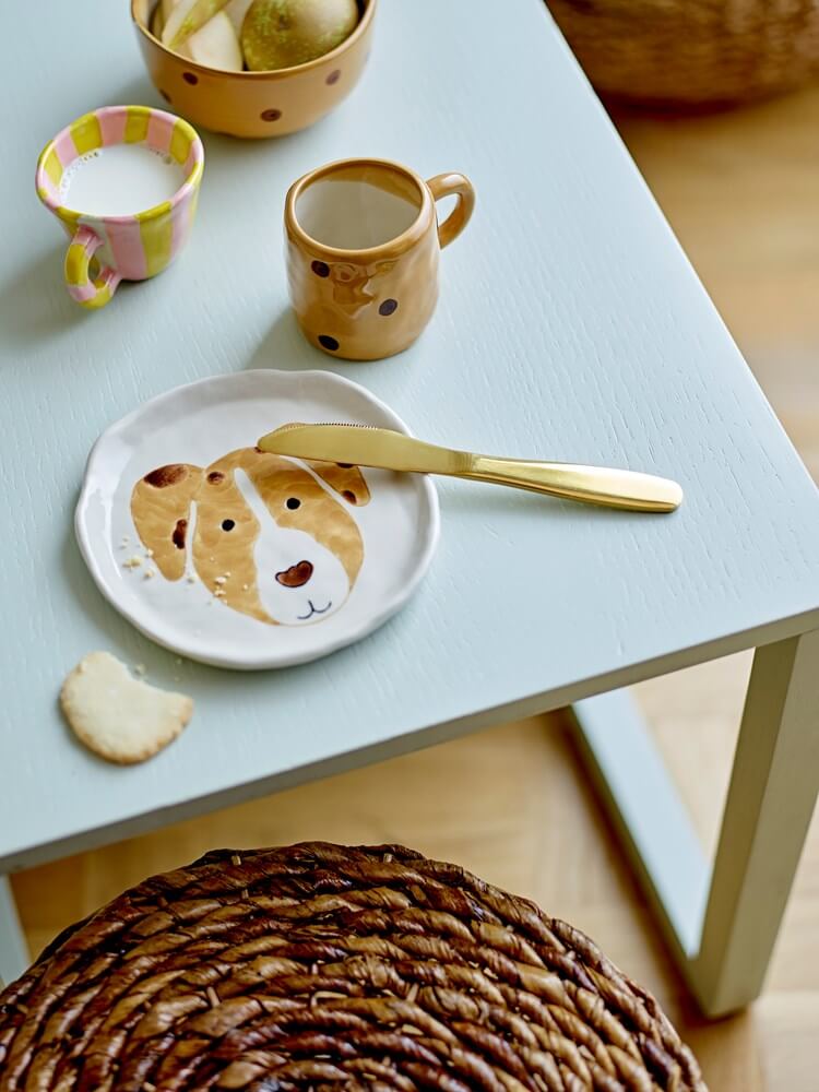 Fenix the Dog Tableware Set For Kids - French Bazaar - Kids Tableware - Jade and May