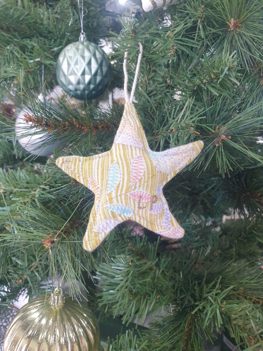 Handmade Fabric Christmas Stars | Offspring Project - Jade and May - Christmas Decorations - Jade and May