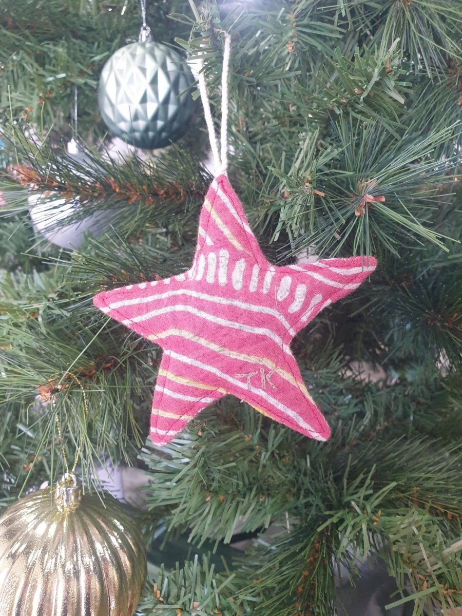 Handmade Fabric Christmas Stars | Offspring Project - Jade and May - Christmas Decorations - Jade and May