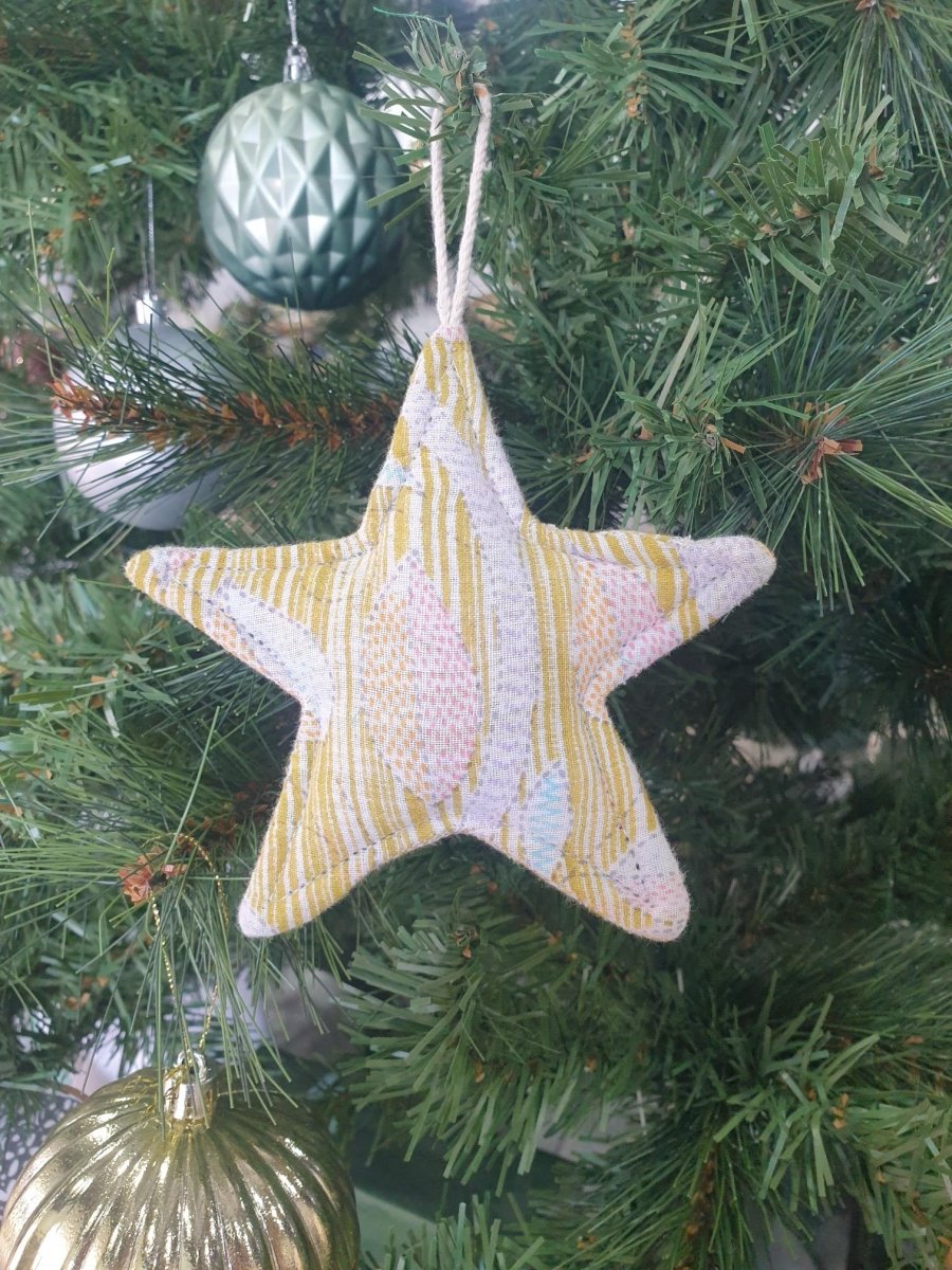 Handmade Fabric Christmas Stars | Offspring Project - Jade and May - Christmas Decorations - Jade and May