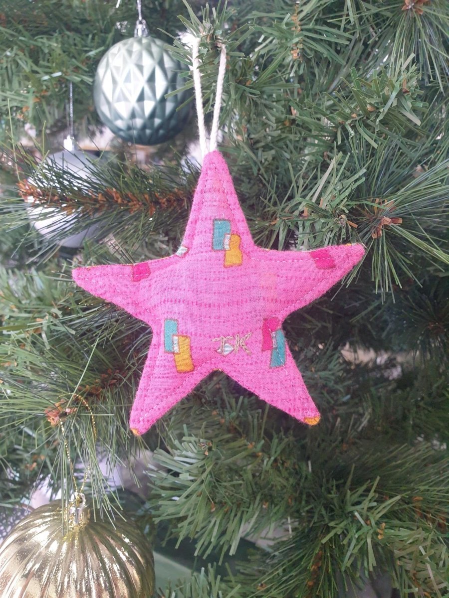 Handmade Fabric Christmas Stars | Offspring Project - Jade and May - Christmas Decorations - Jade and May