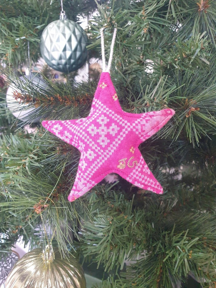 Handmade Fabric Christmas Stars | Offspring Project - Jade and May - Christmas Decorations - Jade and May