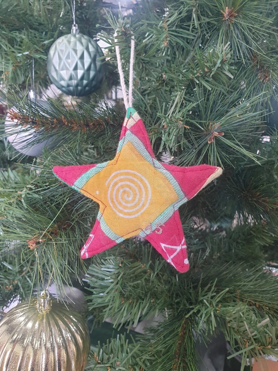 Handmade Fabric Christmas Stars | Offspring Project - Jade and May - Christmas Decorations - Jade and May