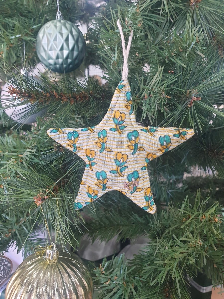 Handmade Fabric Christmas Stars | Offspring Project - Jade and May - Christmas Decorations - Jade and May