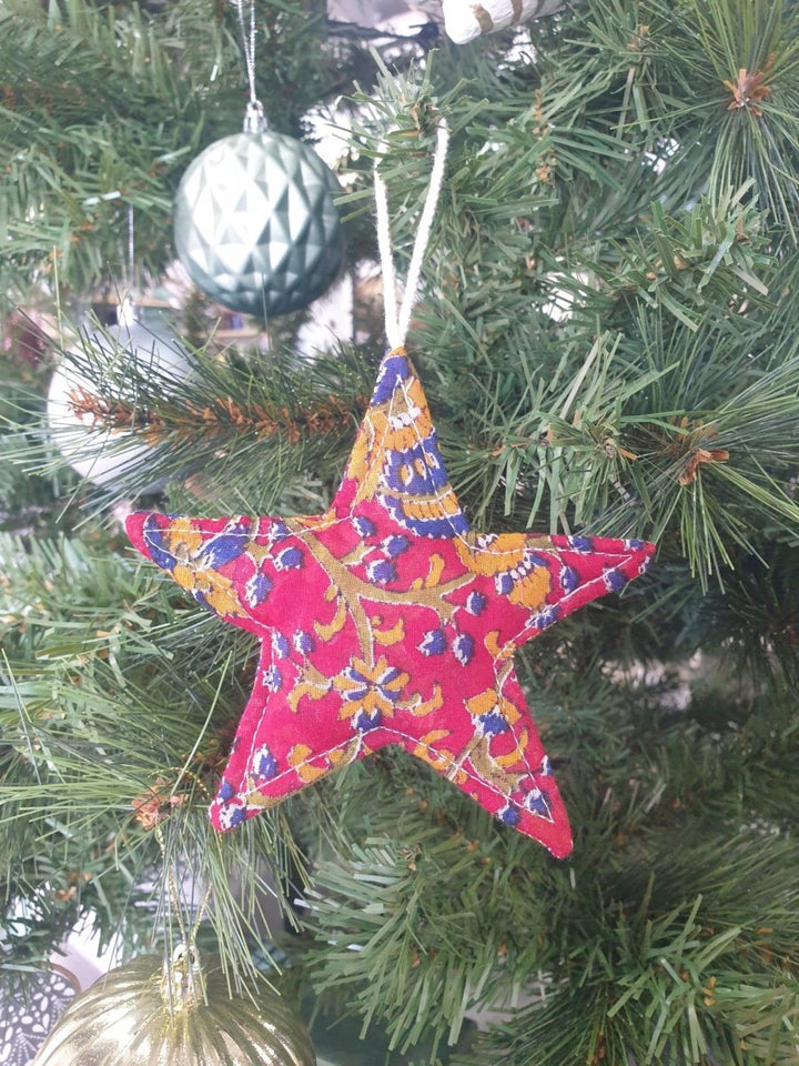 Handmade Fabric Christmas Stars | Offspring Project - Jade and May - Christmas Decorations - Jade and May