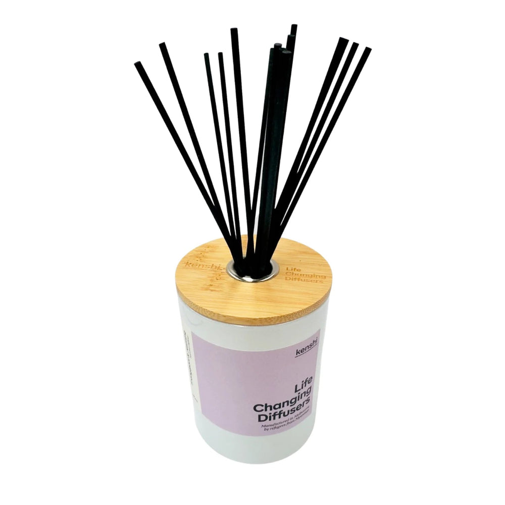 Kenshi Candles - Frangipani & Jasmine Diffuser - Kenshi Candles - Candles That Change Lives - Candles - Jade and May