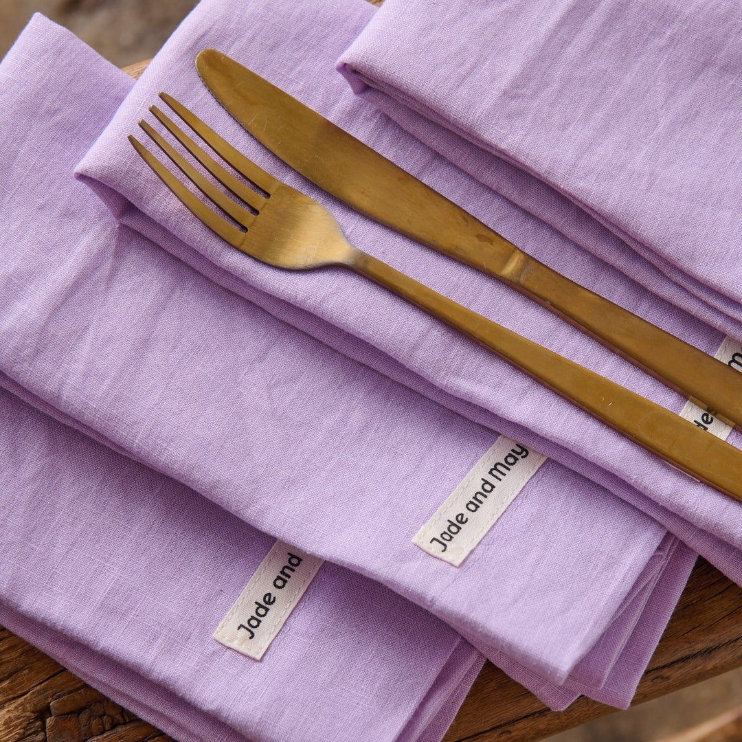 Linen Napkin | Purple - Jade and May - Linen Napkins - Jade and May