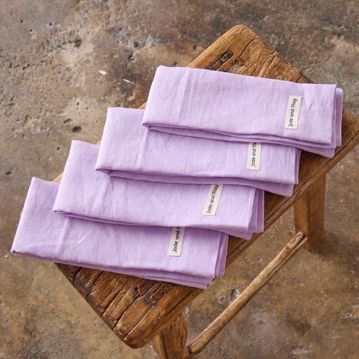 Linen Napkin | Purple - Jade and May - Linen Napkins - Jade and May