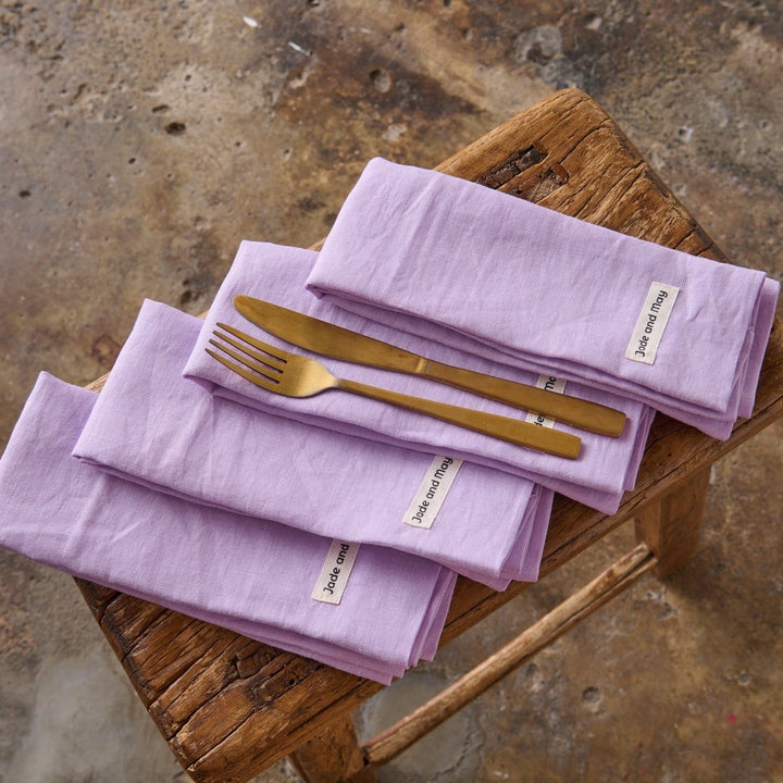 Linen Napkin | Purple - Jade and May - Linen Napkins - Jade and May