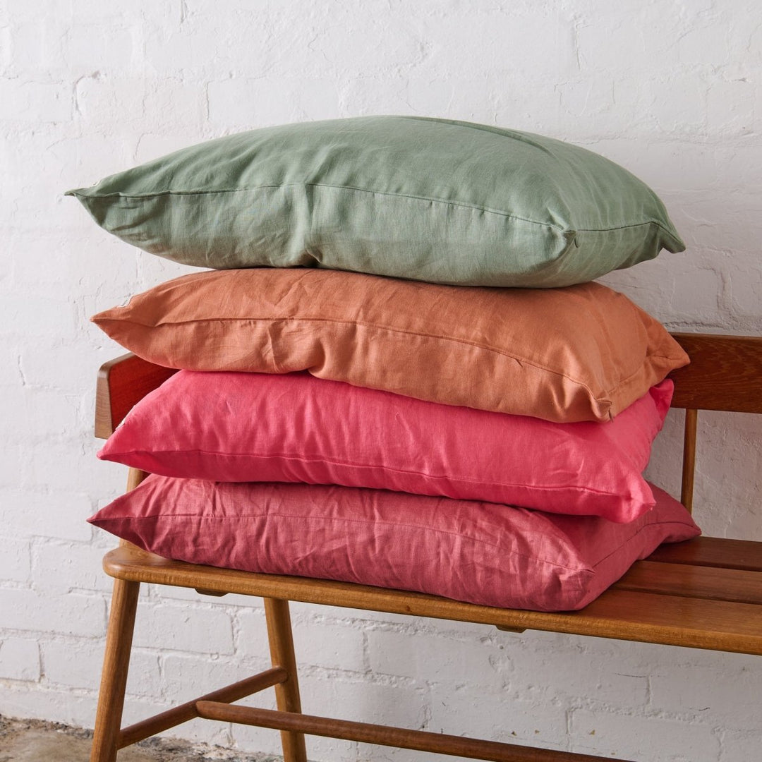 Linen Pillowcase in Multiple Colours - Jade and May - Pillowcase - Jade and May