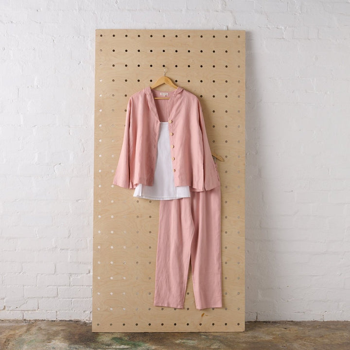 Linen PJ Bundle - Pink & White - Jade and May - Bundles - Jade and May