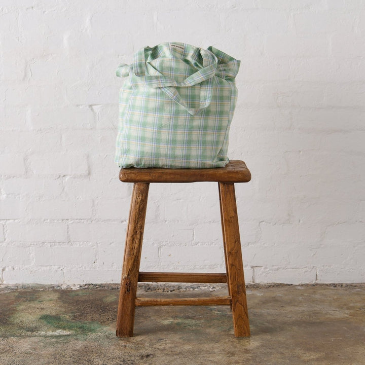 Linen Tote Bag - Honeydew Melon - Jade and May - Linen Tote Bag - Jade and May