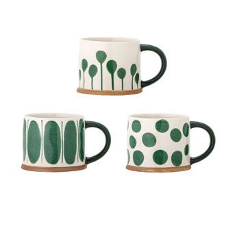 Linora Ceramic Mug - Green - French Bazaar - Ceramic Mug - Jade and May