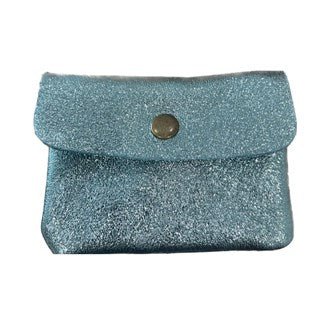 Maison Fanli | Coin Purse - Metallic Aqua - Maison Fanli - Purse - Jade and May