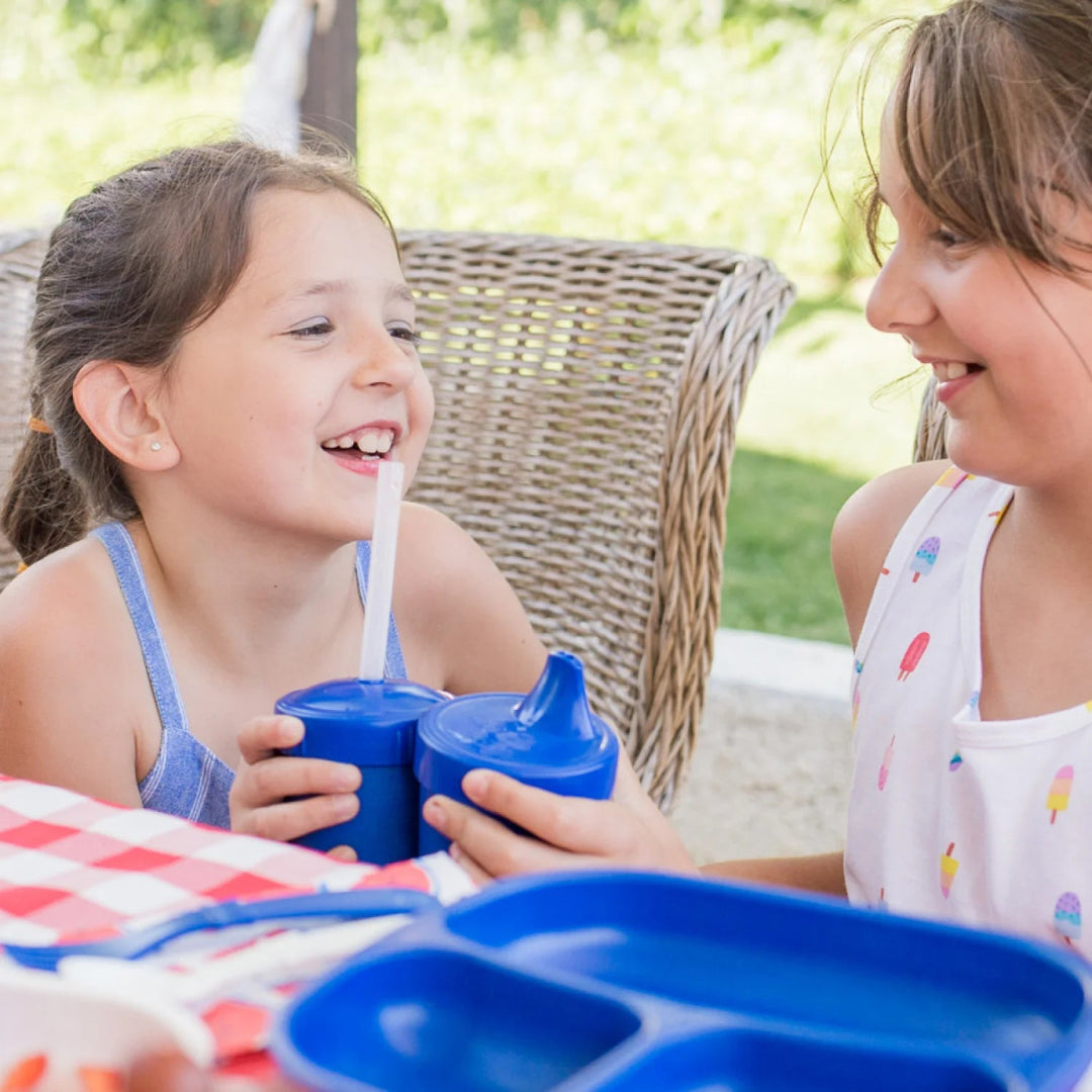 Re - Play Sippy Cup With Straw | Recycled Kids Tableware - Re - Play Recycled Tableware - Kids Tableware - Jade and May