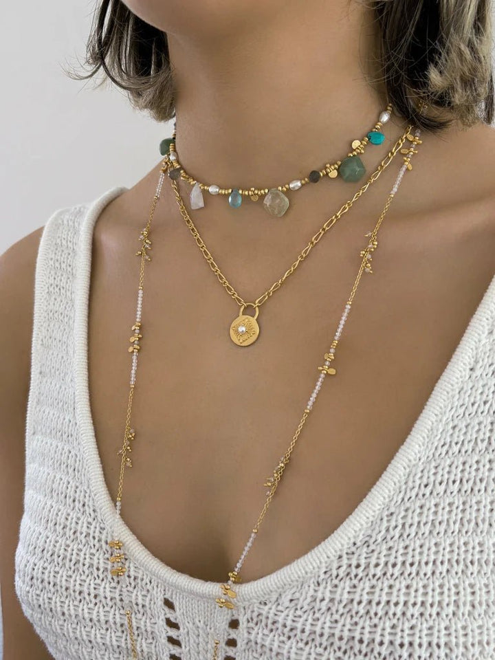 Rubyteva Designs - Arabesque Link Chain Necklace - RubyTeva Designs - Jewellery - Jade and May