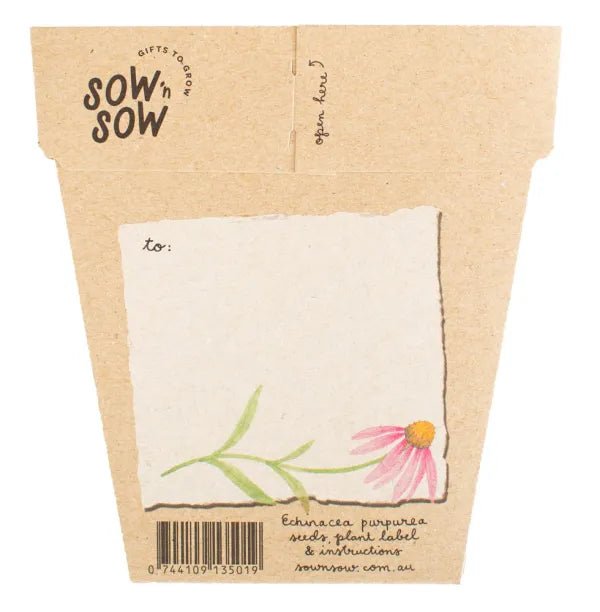 Sow n Sow Gift of Seeds - Echinacea - Sow n Sow - Seeds - Jade and May