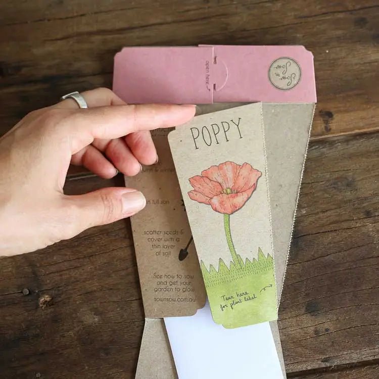 Sow n Sow | Poppy Gift of Seeds - Sow n Sow - Seeds - Jade and May