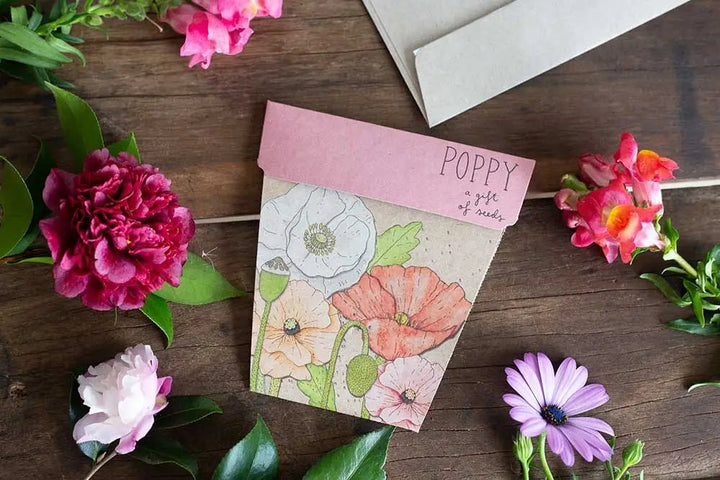 Sow n Sow | Poppy Gift of Seeds - Sow n Sow - Seeds - Jade and May