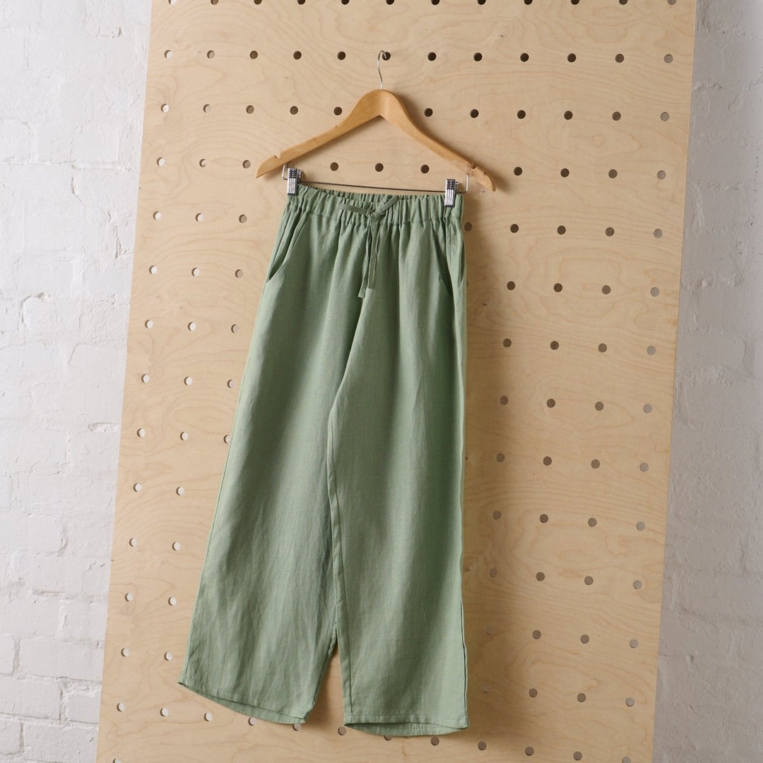 Wide Leg Linen Pant in Pistachio - Jade and May - Pant - Jade and May