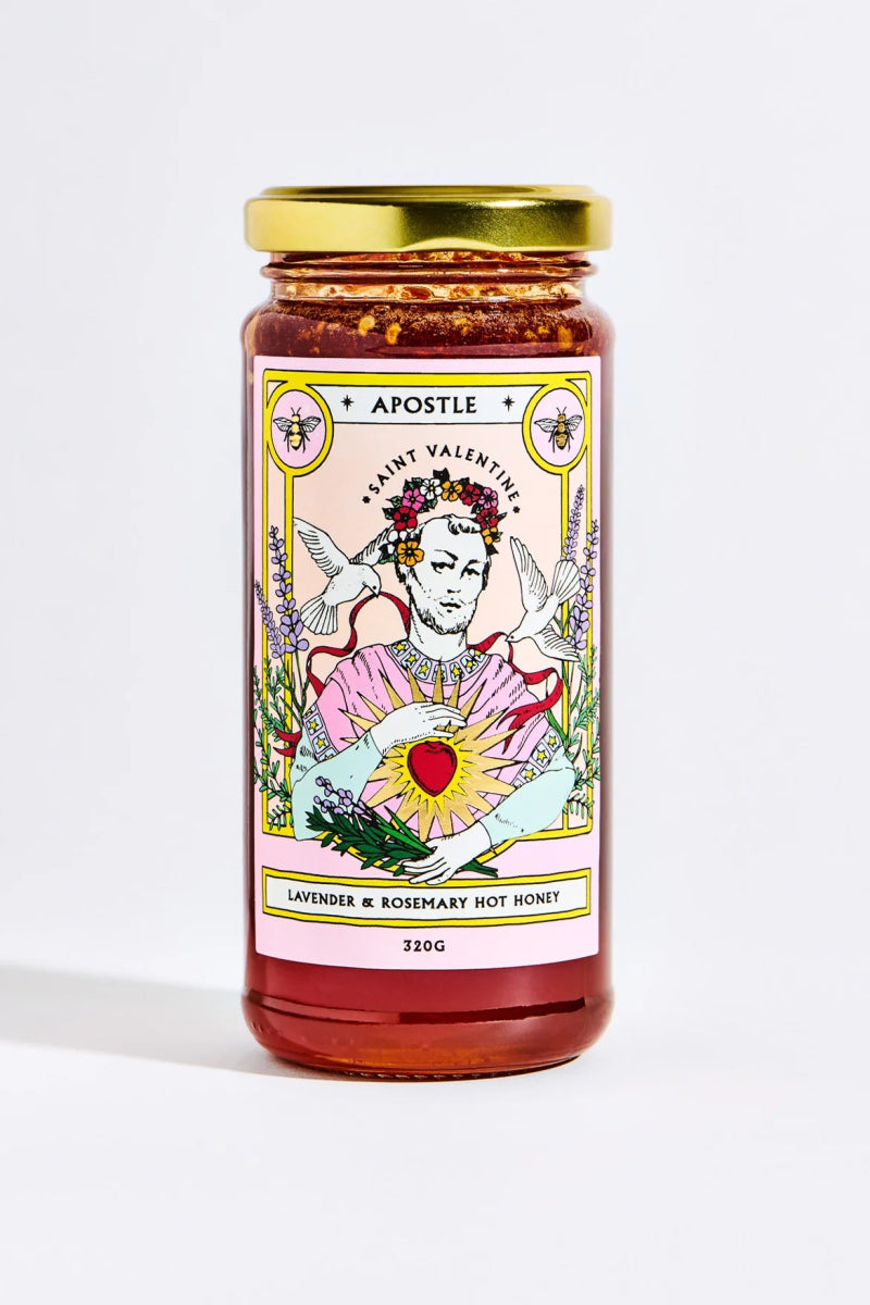 Apostle Hot Sauce | Saint Valentine - Lavender & Rosemary Hot Honey-Apostle Hot Sauce-Condiments-Jade and May