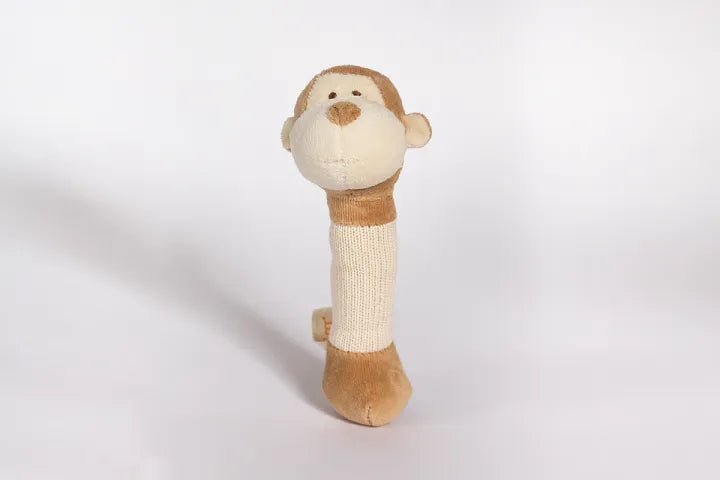 Stick Rattle - Monkey | Organic Baby Rattle Miyim-Mayim-Baby Toy-Jade and May