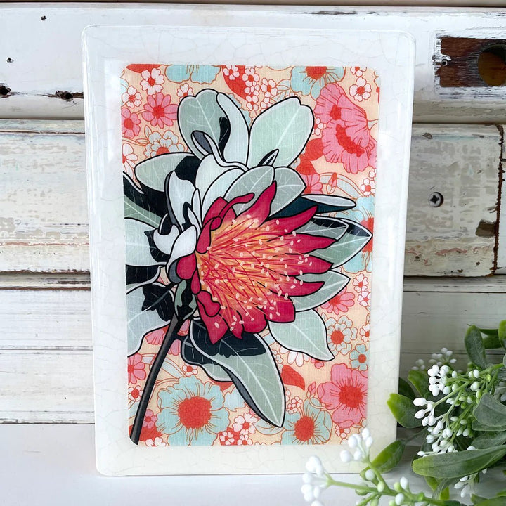 Woodblock Art - Murchison Rose | Lost and Found Art Co-Lost and Found Art Co-Art-Jade and May