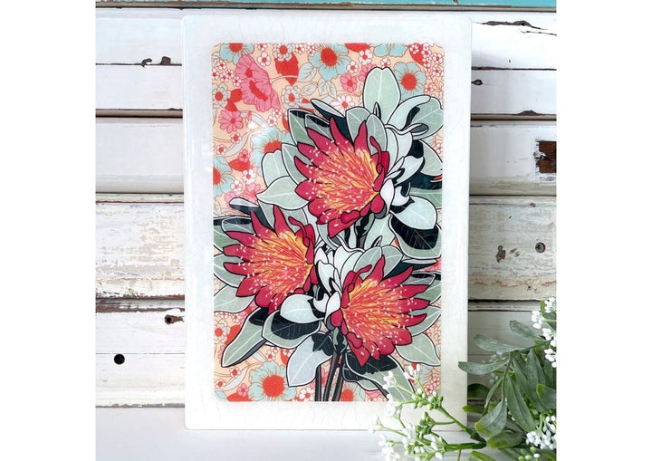 Woodblock Art - Murchison Rose | Lost and Found Art Co-Lost and Found Art Co-Art-Jade and May